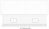 Traditional House Plan - Bayfield Garage 2 24559 - Left Exterior