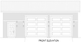 Southwest House Plan - Estrella Garage 68982 - Front Exterior