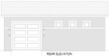 Secondary Image - Southwest House Plan - Estrella Garage 68982 - Rear Exterior