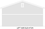 Southwest House Plan - Estrella Garage 68982 - Left Exterior