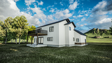 Farmhouse House Plan - The Churchill Arms 11573 - Rear Exterior