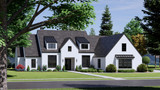 European House Plan - 65043 - Left Exterior