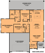 Traditional House Plan - The Primrose 89524 - 1st Floor Plan
