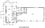 Craftsman House Plan - 66849 - 1st Floor Plan