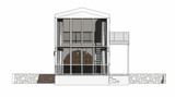 Contemporary House Plan - El Albanil 35236 - Front Exterior