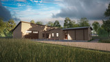 Traditional House Plan - The Square Peg 23887 - Front Exterior