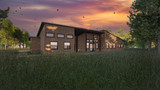 Traditional House Plan - The Square Peg 23887 - Rear Exterior