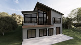 Modern House Plan - The Forest 14953 - Front Exterior