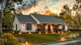 Traditional House Plan - SCOTT 2 19243 - Left Exterior