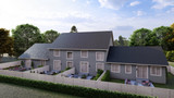 Traditional House Plan - Baeza 4 Plex 40225 - Rear Exterior