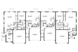 Traditional House Plan - Baeza 4 Plex 40225 - 1st Floor Plan