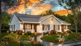 Secondary Image - Ranch House Plan - Henson 95545 - Left Exterior