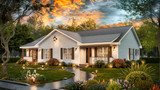 Ranch House Plan - Henson 95545 - Right Exterior