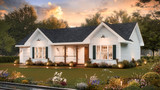 Ranch House Plan - Conner 2 76480 - Right Exterior
