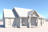Farmhouse House Plan - Ravenwood 56283 - Left Exterior
