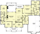 French Country House Plan - Danville 82029 - 1st Floor Plan