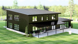 Modern House Plan - 59486 - Left Exterior