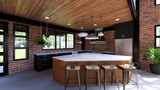 Secondary Image - Modern House Plan - 59486 - Kitchen