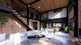 Modern House Plan - 59486 - Great Room