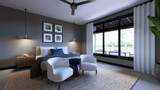 Modern House Plan - 59486 - Master Bedroom
