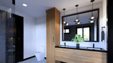 Modern House Plan - 59486 - Master Bathroom