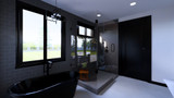 Modern House Plan - 59486 - Master Bathroom