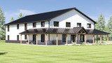 Farmhouse House Plan - 89252 - Left Exterior