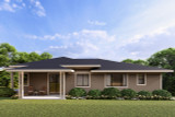 Prairie House Plan - Sycamore Crest 77642 - Rear Exterior