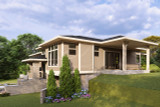 Prairie House Plan - Sycamore Crest 77642 - Right Exterior