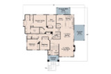 Prairie House Plan - Sycamore Crest 77642 - 1st Floor Plan