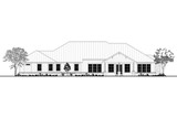 Secondary Image - Ranch House Plan - Amarillo 80524 - Rear Exterior