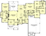 Ranch House Plan - Amarillo 80524 - 1st Floor Plan