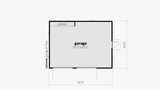 Contemporary House Plan - LeConte Garage 2+ 98529 - 1st Floor Plan