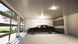 Secondary Image - Contemporary House Plan - LeConte Garage 2+ 98529 - Garage