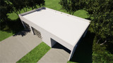 Modern House Plan - LeConte Garage 2+ Carport 58934 - Right Exterior