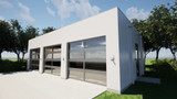 Modern House Plan - LeConte Garage 3 34305 - Front Exterior