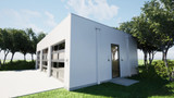 Modern House Plan - LeConte Garage 3 34305 - Right Exterior