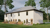 European House Plan - Greenbriar Court 34864 - Rear Exterior