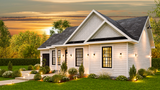 Farmhouse House Plan - Clinton 2 91168 - Right Exterior