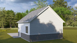 Secondary Image - Farmhouse House Plan - McGregor Garage 55811 - Rear Exterior