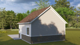 Farmhouse House Plan - McGregor Garage 55811 - Rear Exterior