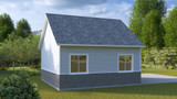 Farmhouse House Plan - McGregor Garage 55811 - Left Exterior