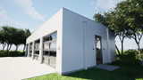 Contemporary House Plan - LeConte Garage 4 46351 - Right Exterior