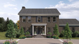 Colonial House Plan - Wallace 94544 - Front Exterior