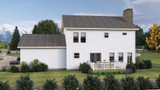 Colonial House Plan - Wallace 94544 - Rear Exterior