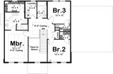 Colonial House Plan - Wallace 94544 - 2nd Floor Plan