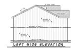 Farmhouse House Plan - Flacco Modern Split 29637 - Left Exterior