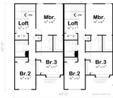 Secondary Image - Farmhouse House Plan - Flacco Modern Split 29637 - 2nd Floor Plan