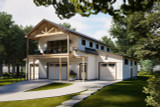 Country House Plan - The Overlook 40729 - Right Exterior