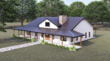 Farmhouse House Plan - Maple 1 81586 - Right Exterior
